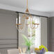 Alessia 5 Light 24 inch Antique Gold Leaf Chandelier Ceiling Light