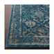 Tharunaya 36 X 24 inch Blue and Blue Area Rug, Polypropylene