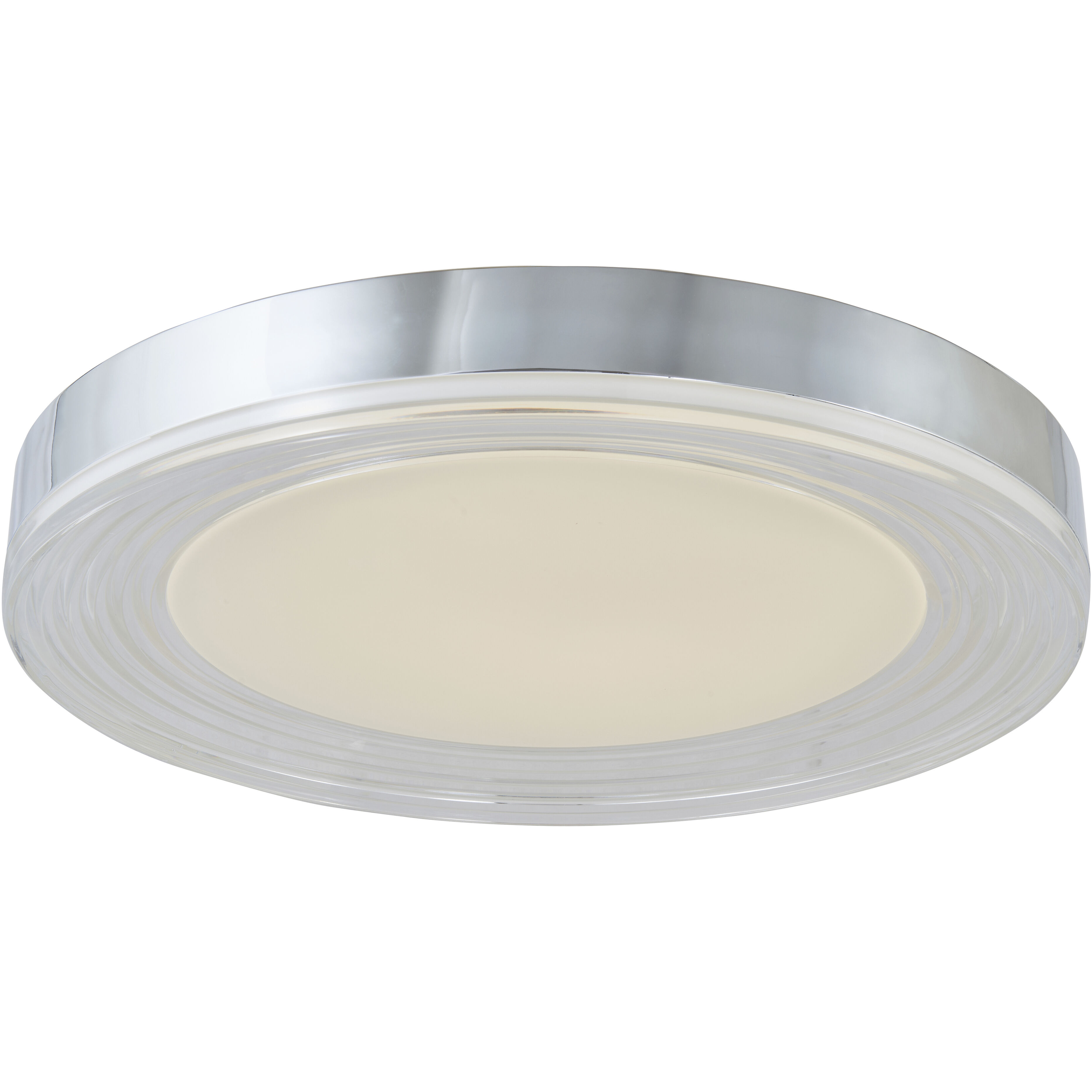 Waves LED 20 inch Chrome Flush Mount Ceiling Light