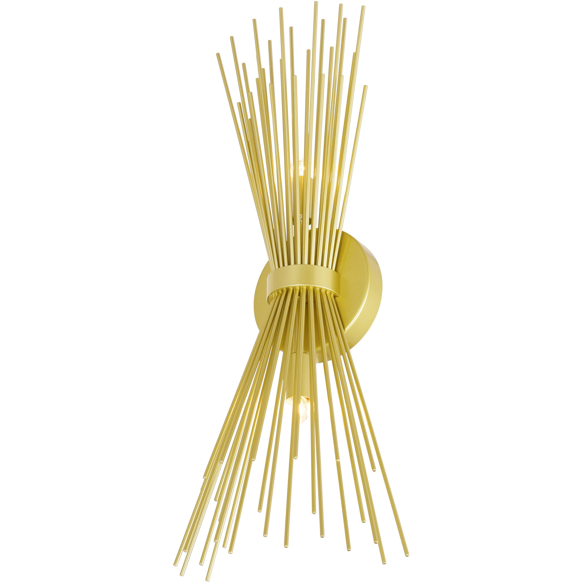 Savannah 2 Light 8 inch Gold Leaf Wall Light