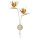 Paradiso 2 Light 16.5 inch Contemporary Silver Leaf Wall Sconce Wall Light, Left