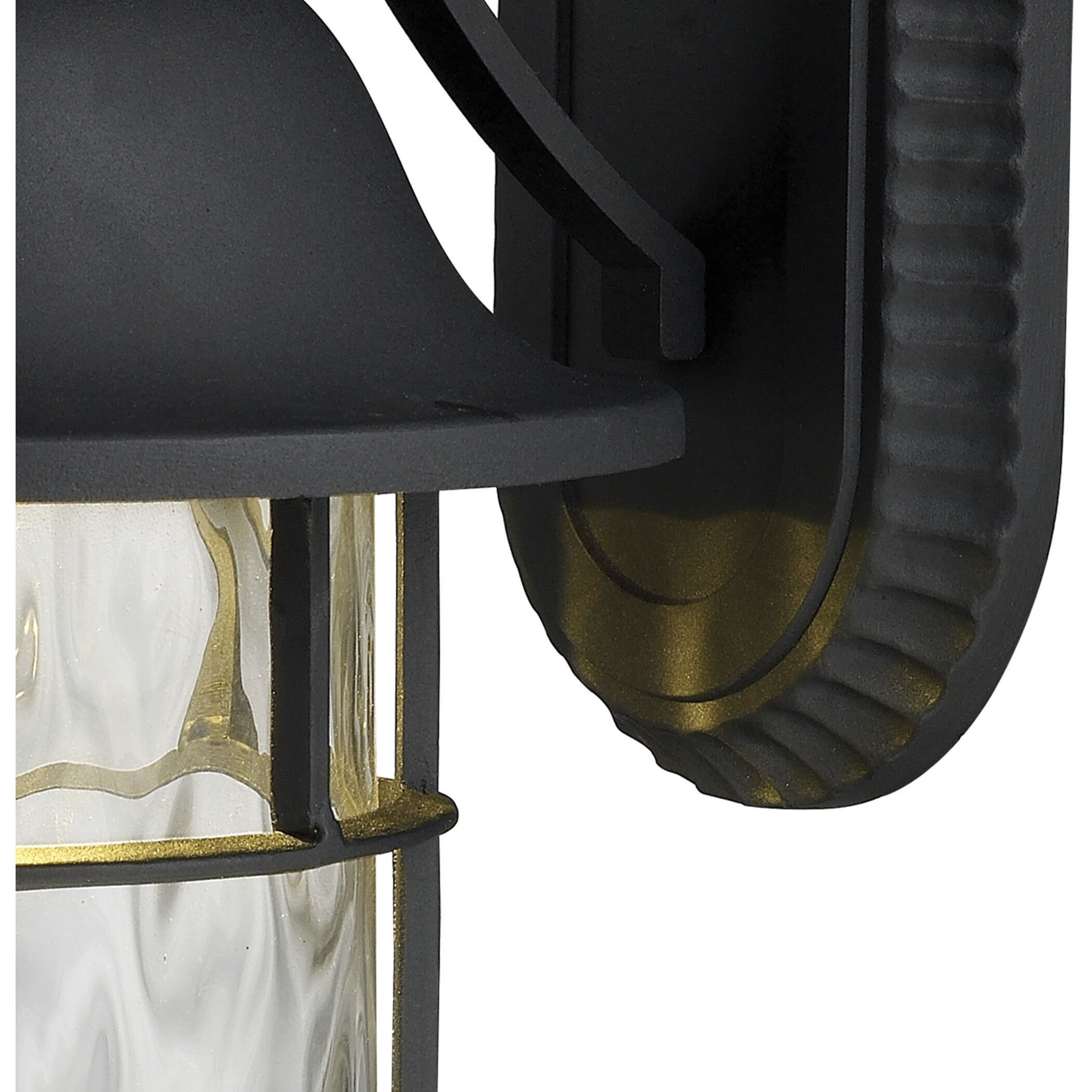 Lapuente LED 14 inch Matte Black Outdoor Wall Sconce