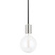 Ava 1 Light 5 inch Polished Nickel Pendant Ceiling Light