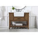 Clement 42 X 22 X 34 inch Driftwood Bathroom Vanity Cabinet
