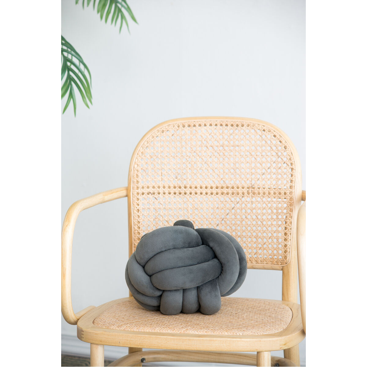 Channing Gray Velvet Knots