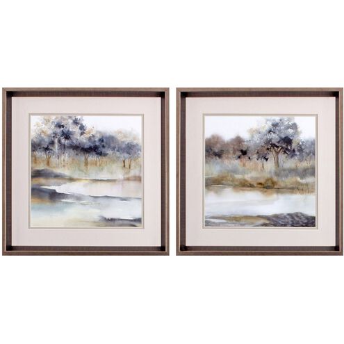Landscapes Collection Blue Framed Art