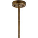 Helium 1 Light 19.5 inch Brass Pendant Ceiling Light