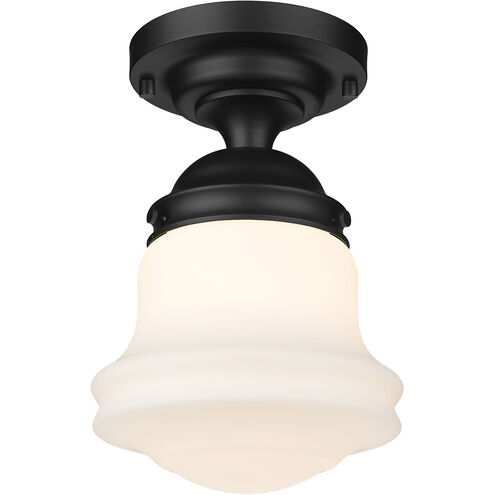 Vaughn 1 Light 10.5 inch Matte Black Flush Mount Ceiling Light