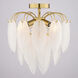 Burbank 4 Light 13.5 inch Muted Gold Semi-Flush Mount Ceiling Light