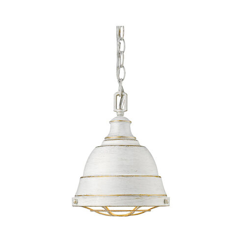 Bartlett 1 Light 9 inch French White Mini Pendant Ceiling Light, Small