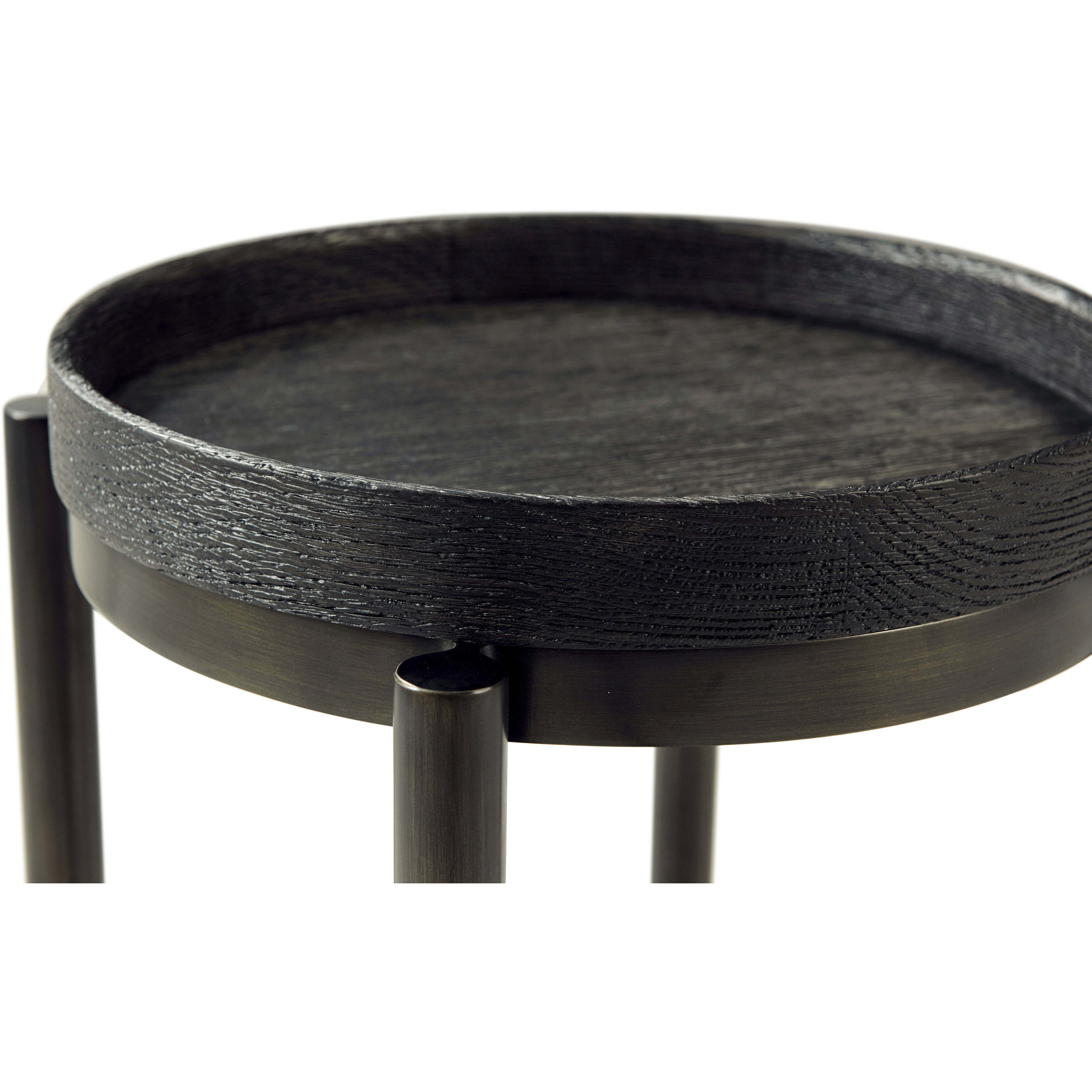 Repose 22 X 14.25 inch Charcoal Oak Side Table