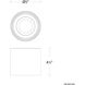 Downtown LED 5 inch Black Flush Mount Ceiling Light in 4000K, dweLED