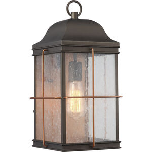 Howell 1 Light 17 inch Bronze and Copper Accents Outdoor Wall Light