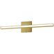 Alexander LED 23.75 inch Aged Brass Linear Vanity Wall Light, Color Changing