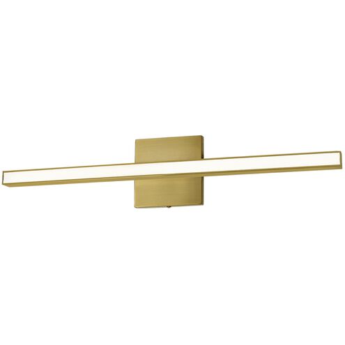 Alexander LED 23.75 inch Aged Brass Linear Vanity Wall Light, Color Changing