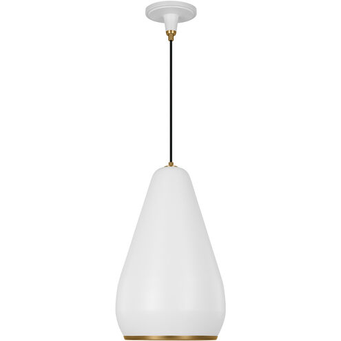 TOB by Thomas O'Brien Clasica 1 Light 13.38 inch Matte White Pendant Ceiling Light