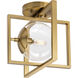 Atwell 1 Light 10 inch Brushed Bronze Semi-Flush Mount Ceiling Light