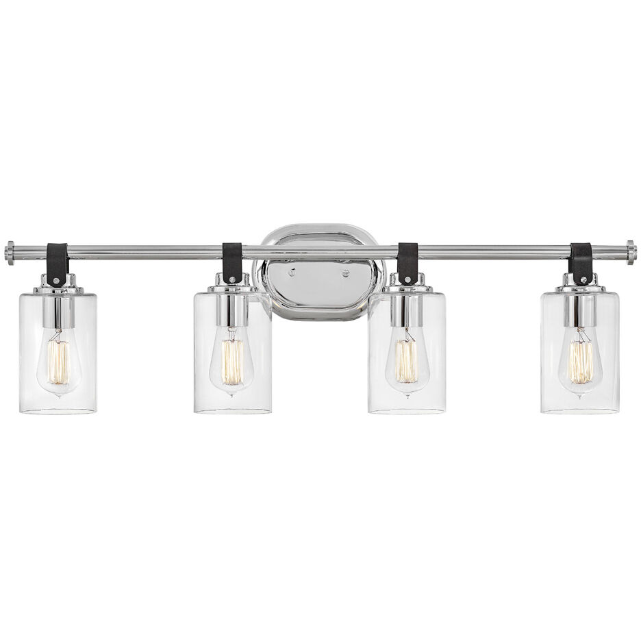 Halstead 4 Light 32 inch Chrome Vanity Light Wall Light