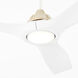 Avalon 52 inch Aged Brass with Studio White Blades Ceiling Fan