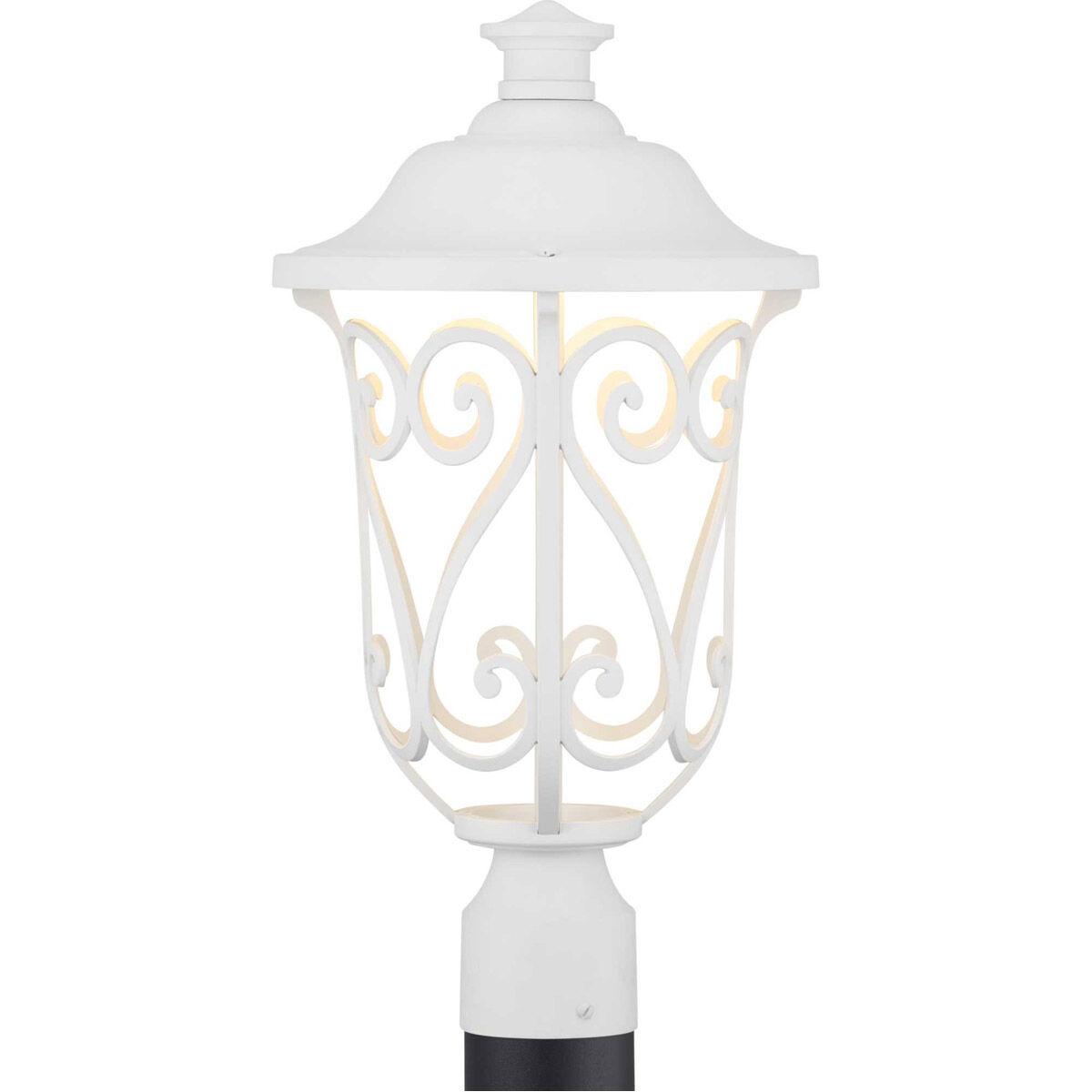Leawood LED LED 18.88 inch White Outdoor Post Lantern, Design Series
