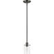 Munich 1 Light 5 inch Black Chrome Single Pendant Ceiling Light, Single