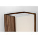 Kelly Wearstler Satori LED 4.5 inch Natural Walnut ADA Boxed Sconce Wall Light