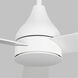 Streaming 60 inch Matte White Indoor/Outdoor Smart Ceiling Fan