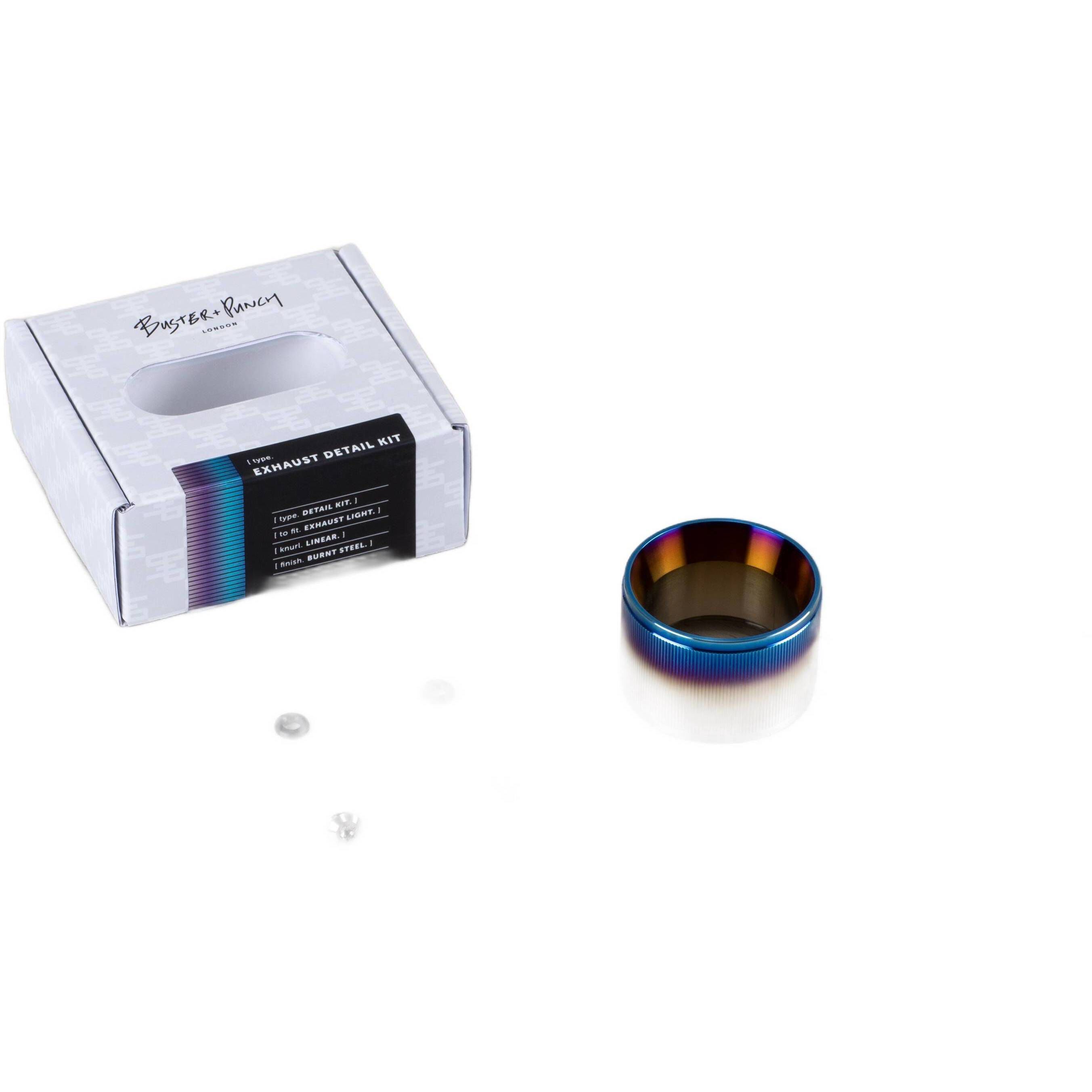 Exhaust Burnt Steel Spotlight Ceiling Light, Detail Kit