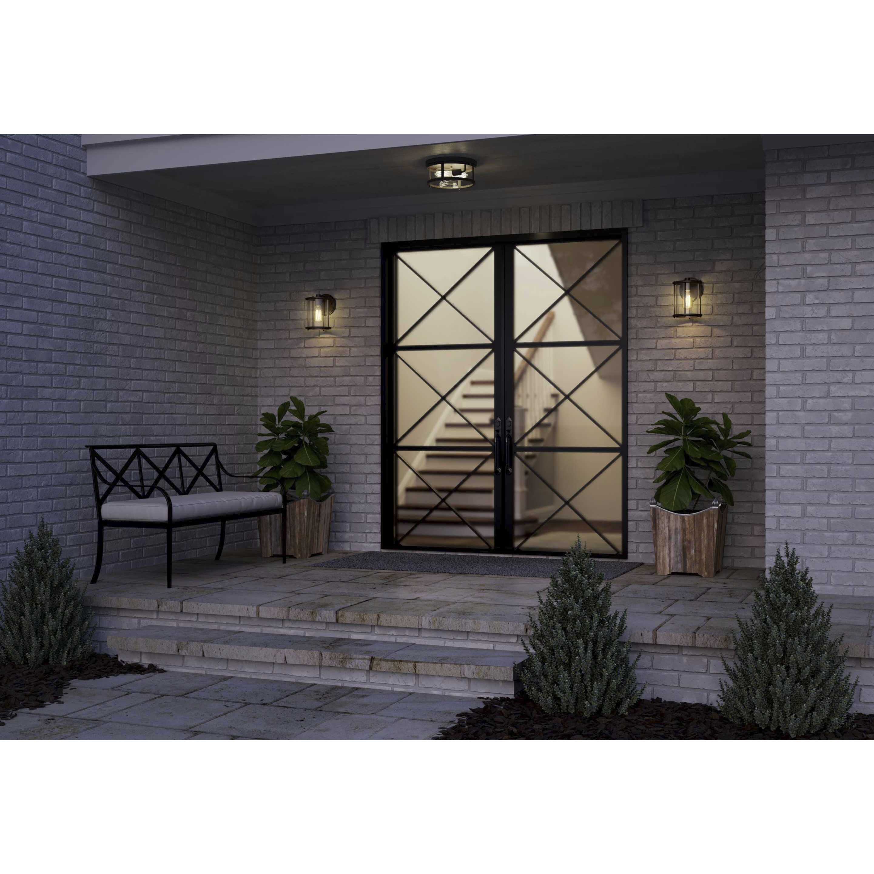 Gunther 1 Light 10 inch Antique Bronze Outdoor Wall Lantern, Medium