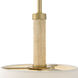 Bruna 3 Light 16 inch Lacquered Brass Pendant Ceiling Light