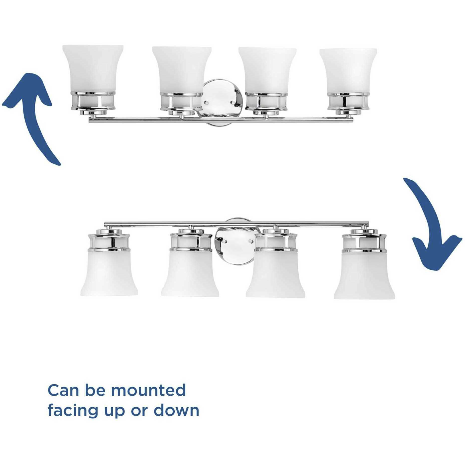 Cascadia 4 Light 32 inch Polished Chrome Bath Vanity Wall Light