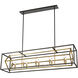 Euclid 10 Light 56 inch Olde Brass and Bronze Linear Chandelier Ceiling Light