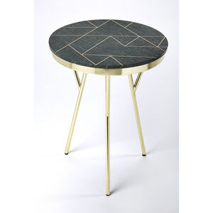 Butler Loft Haven Green Marble & Brass 24 X 19 inch Metalworks Accent Table