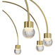 Yep Vario 8 Light 25.25 inch Titanium Gold Chandelier Ceiling Light