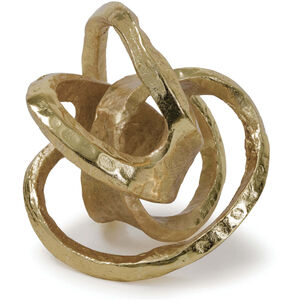 Knot 8 X 6.5 inch Sculpture in Gold