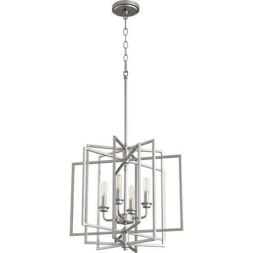 Hammond 4 Light 19 inch Classic Nickel Pendant Ceiling Light