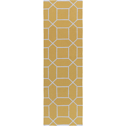 Lagoon 36 X 24 inch Wheat, White Rug