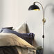 Luna Bella 1 Light 10 inch Matte Black and Weathered Brass Wall Sconce Wall Light