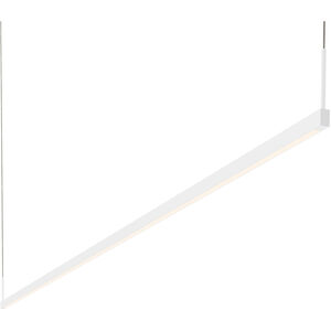 Thin-Line LED 96 inch Satin White Pendant Ceiling Light
