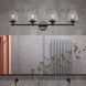 Willow 4 Light 35.5 inch Black Chrome Vanity Sconce Wall Light
