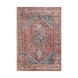 Ivory 87 X 63 inch Dark Plum Rug, Rectangle