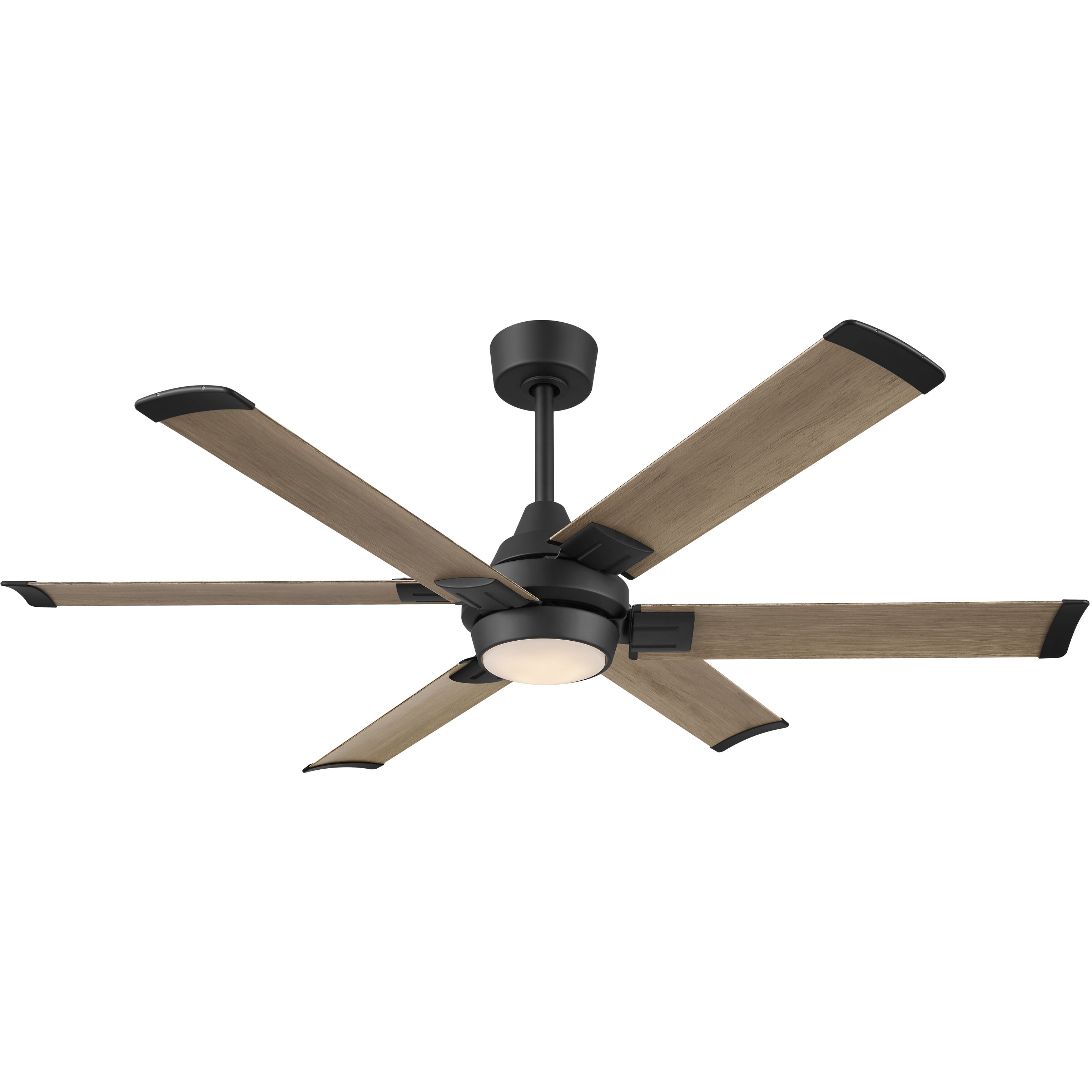 Soarin 56 inch Coal with Aged Oak Blades Smart Ceiling Fan