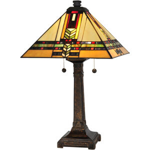Evelyn 25 inch 75.00 watt Fieldstone Table Lamp Portable Light 