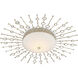 Planisphere LED 28 inch Silver Leaf Flush Mount Ceiling Light
