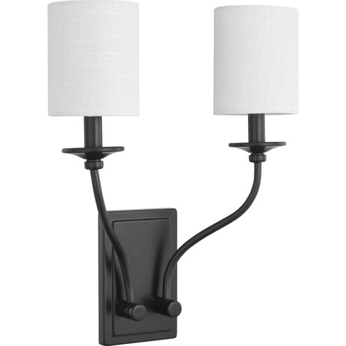 Bonita 2 Light 14 inch Matte Black Wall Sconce Wall Light, Design Series