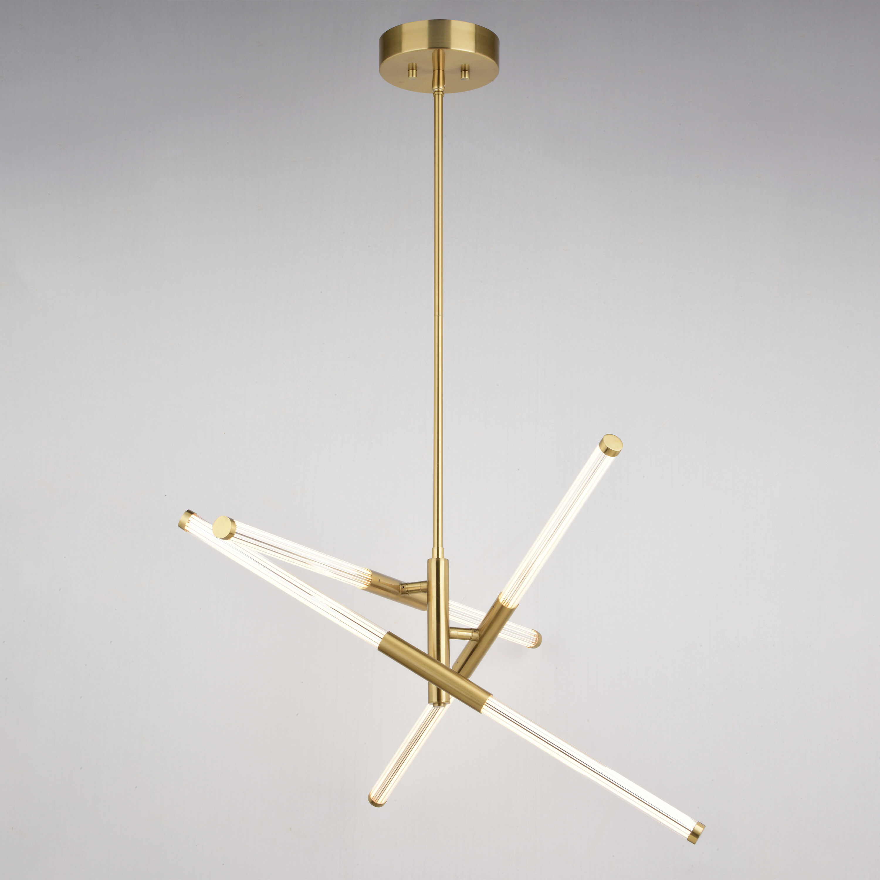 Avalon LED 27 inch Muted Brass Pendant Ceiling Light
