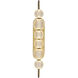 Marni LED 4.75 inch Natural Brass Bath Vanity Light Wall Light