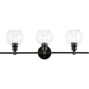 Syracuse 3 Light 28 inch Black Wall sconce Wall Light