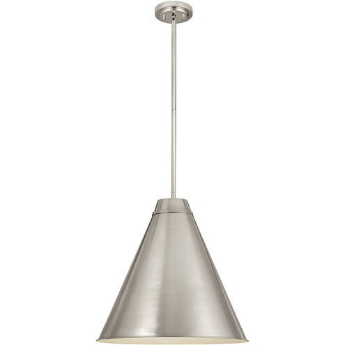 Eaton 1 Light 24 inch Brushed Nickel Pendant Ceiling Light