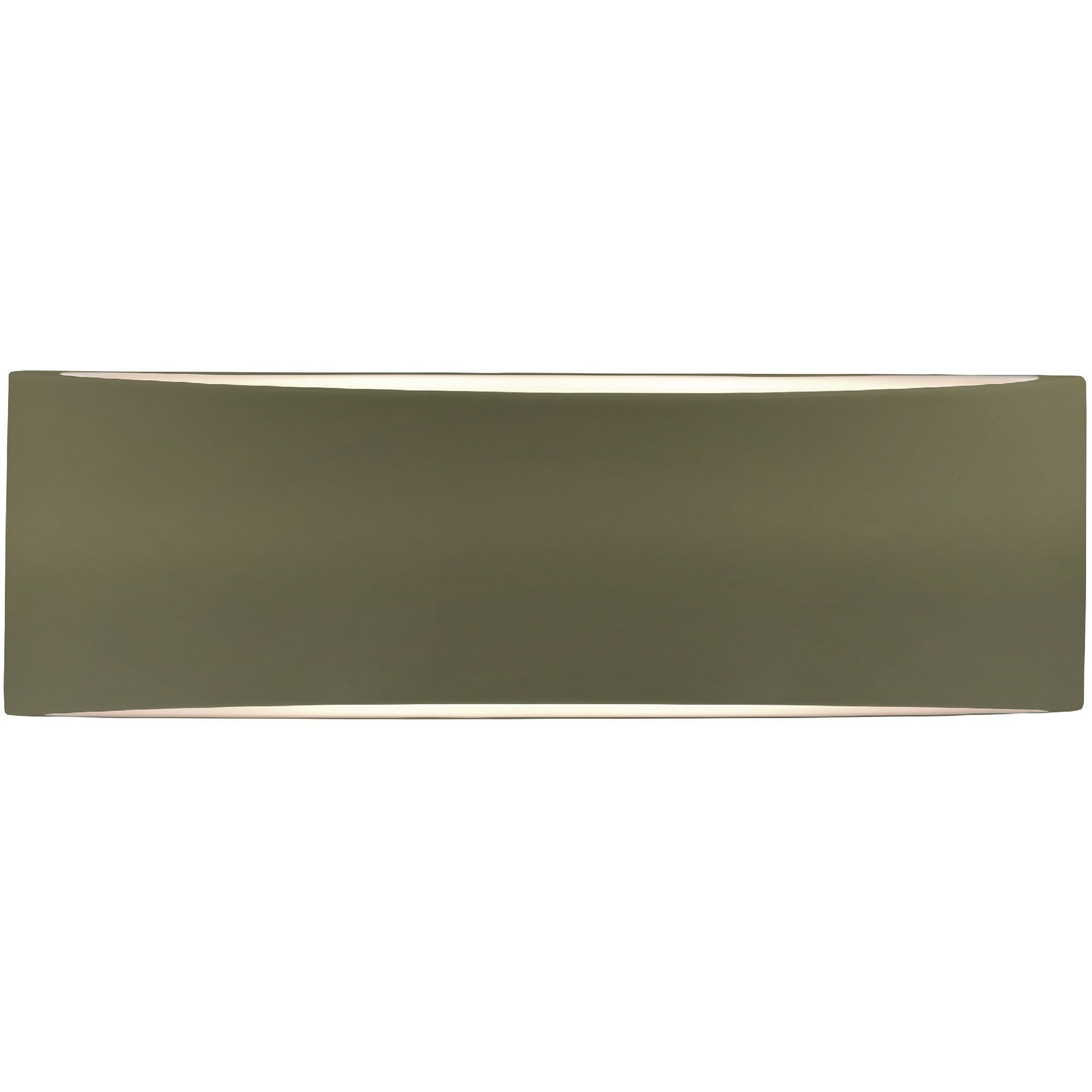 Ambiance LED 16 inch Matte Green ADA Wall Sconce Wall Light